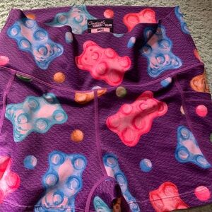 Constantly Varied Gear Purple Gummy Bear Print Active Shorts